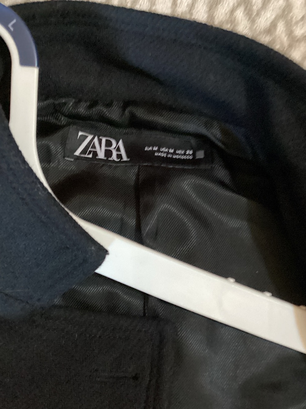 Zara Black Coat with Satin Lining - Picture 2 of 4
